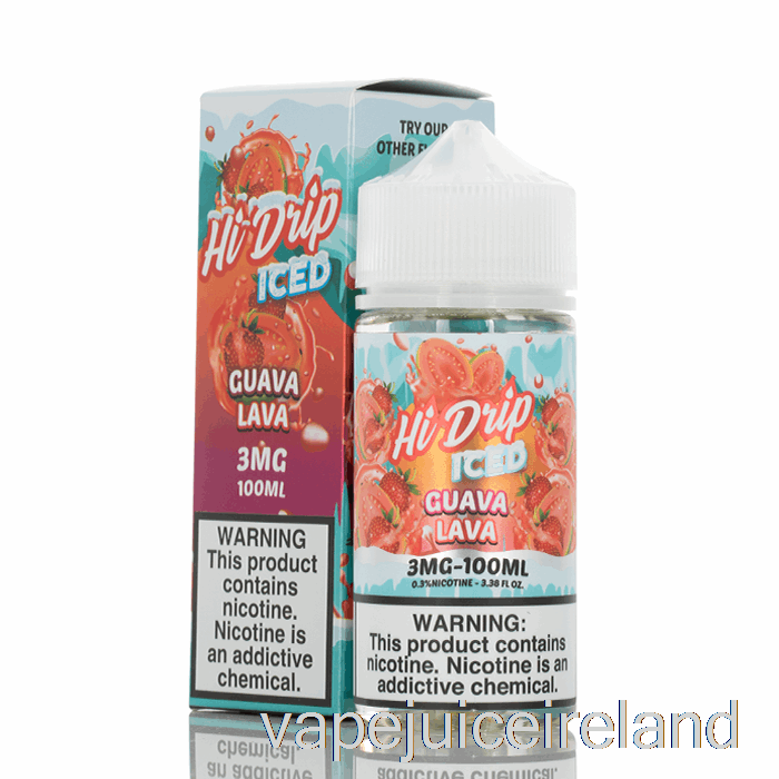 Vape Juice ICED Guava Lava - Hi-Drip E-Liquids - 100mL 0mg